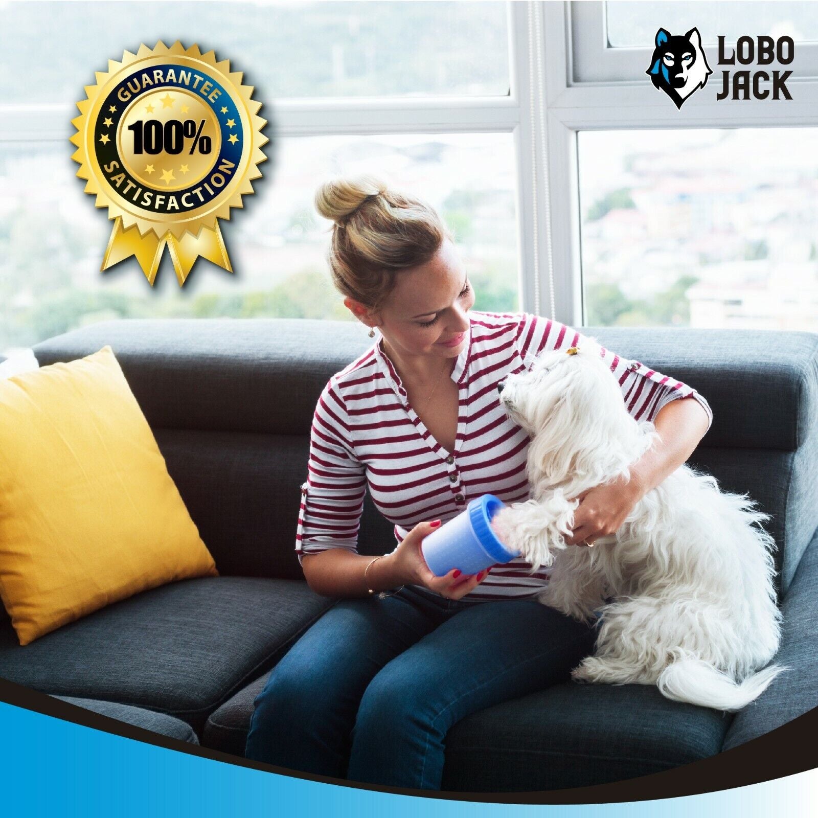 Portable Dog Paw Cleaner Cup for Small & Medium Breeds