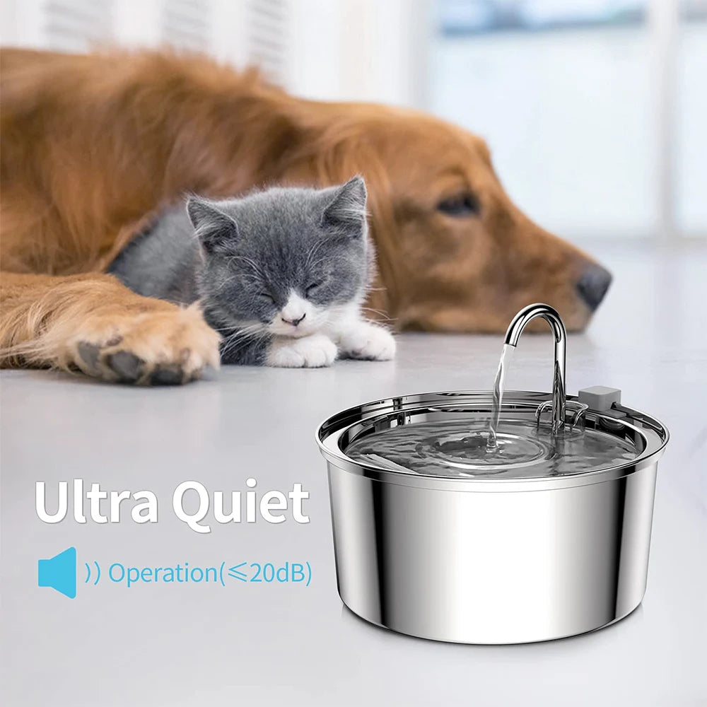 Premium Stainless Steel Automatic Pet Water Fountain