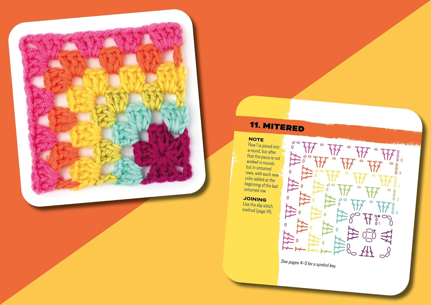 The Granny Square Card Deck by Claire Montgomerie – 50 Mix and Match Crochet Designs