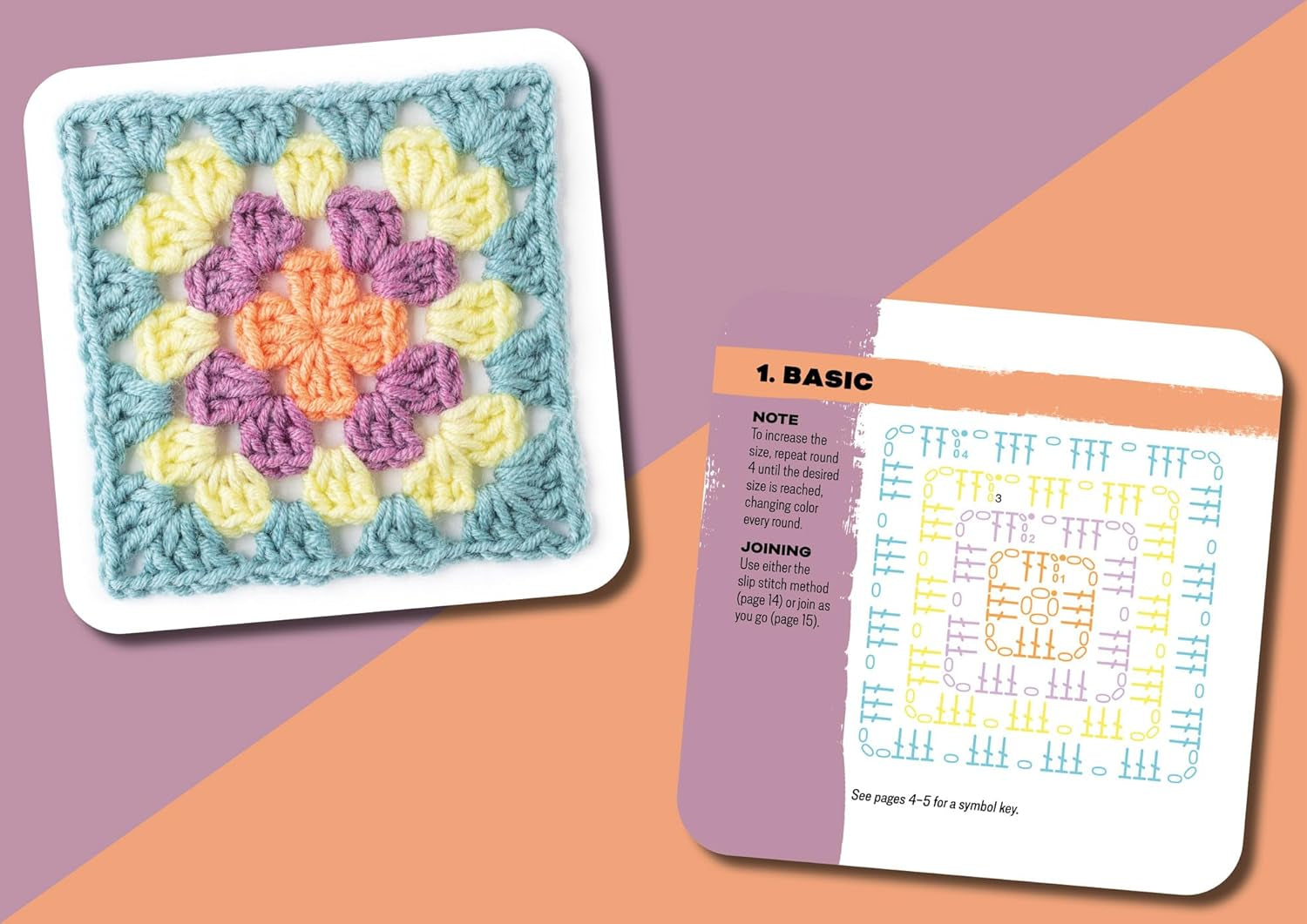 The Granny Square Card Deck by Claire Montgomerie – 50 Mix and Match Crochet Designs