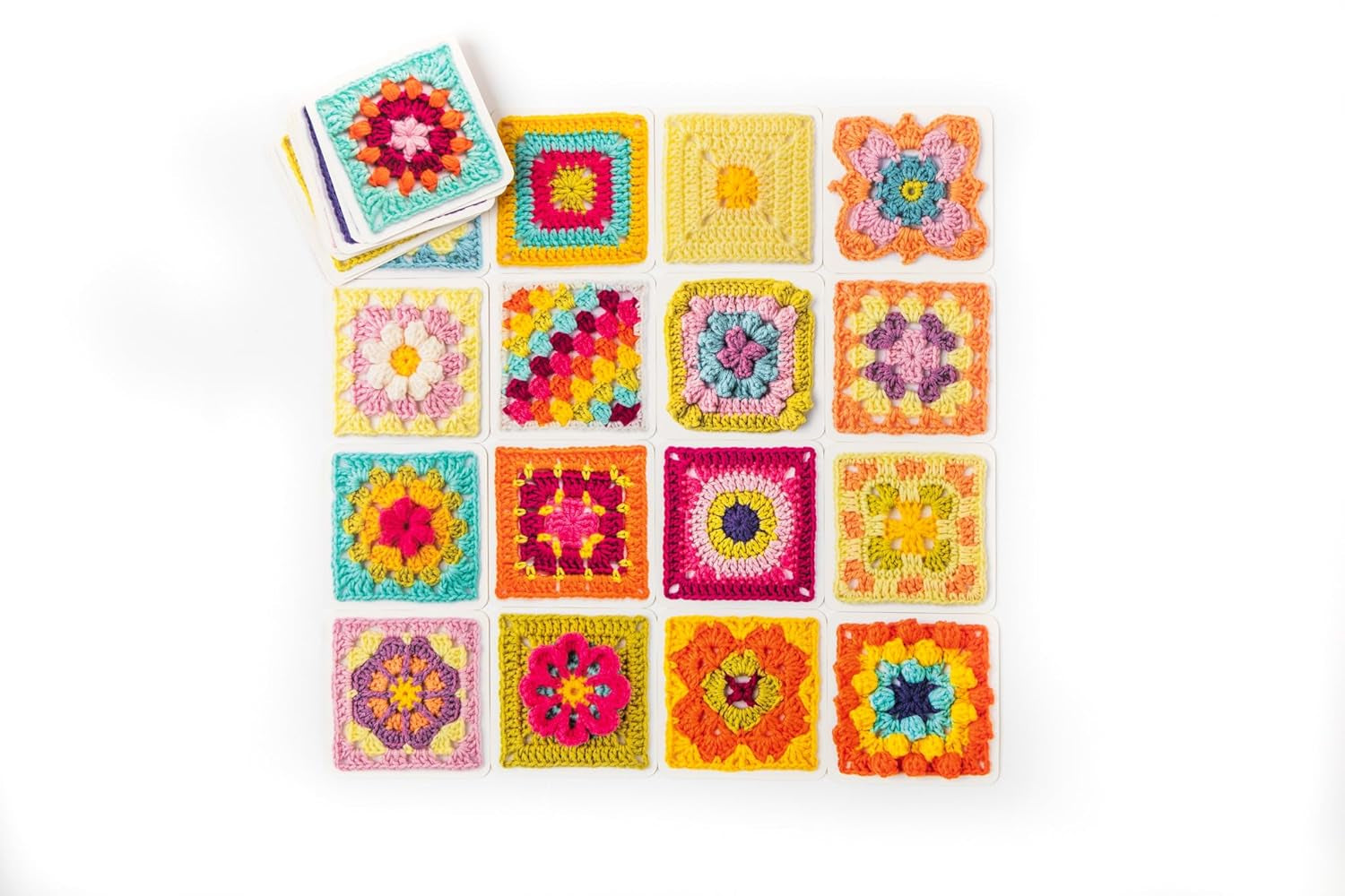 The Granny Square Card Deck by Claire Montgomerie – 50 Mix and Match Crochet Designs