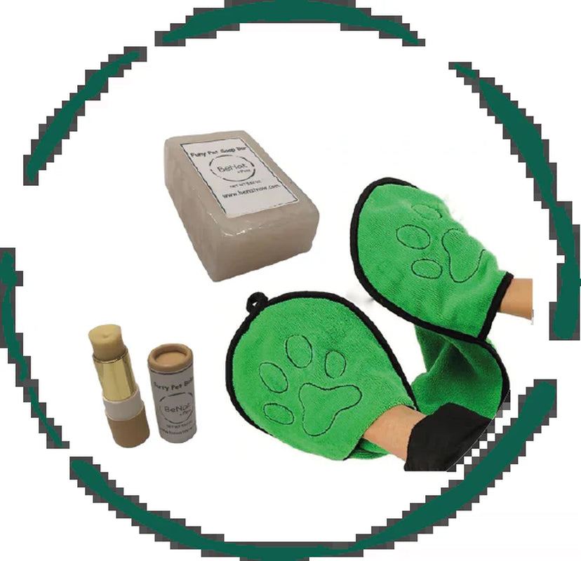Benat Pets Complete Care Bundle – Natural Soap, Eco-Friendly Balm & Ultra-Absorbent Towel