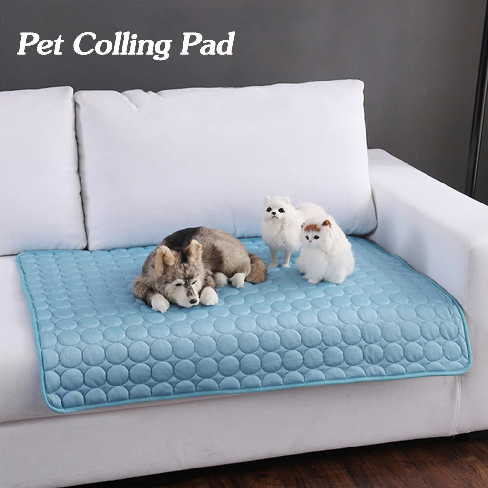 Pet Cooling Pad - Ice Silk Cold Nest for Dogs and Cats