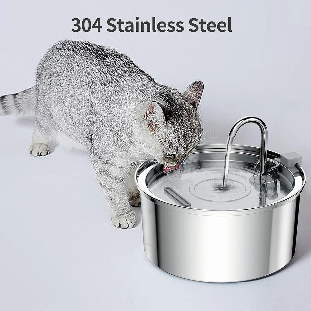 Premium Stainless Steel Automatic Pet Water Fountain