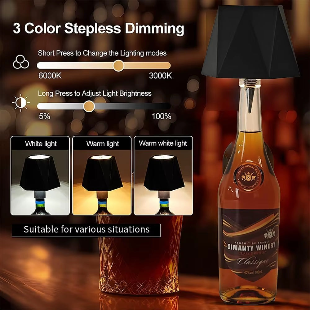 Wireless Touch-Control Table Lamp with Adjustable Colors and Dimming