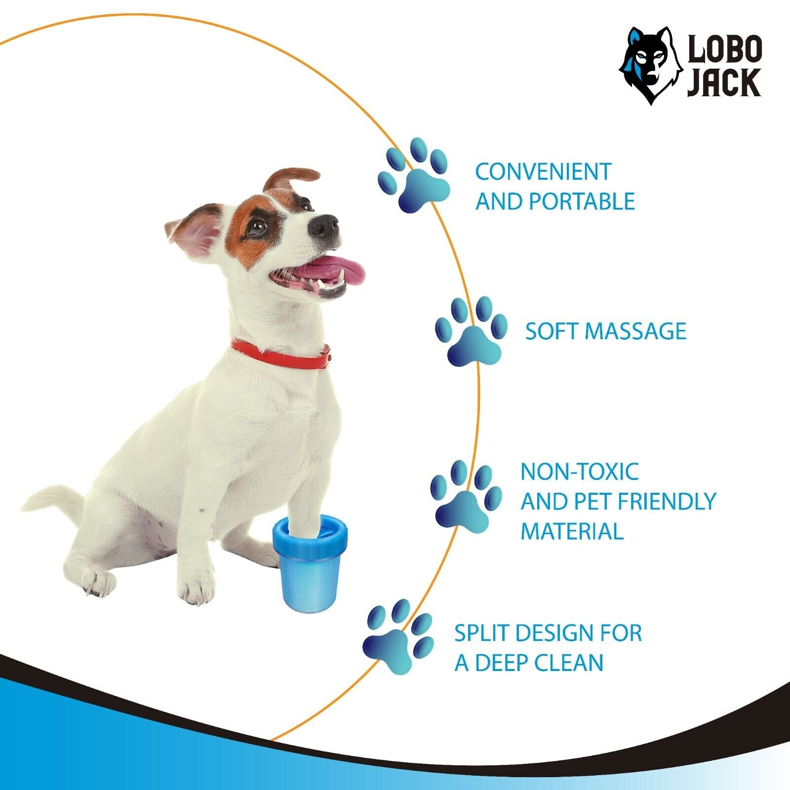 Portable Dog Paw Cleaner Cup for Small & Medium Breeds