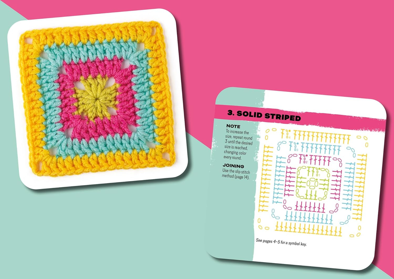 The Granny Square Card Deck by Claire Montgomerie – 50 Mix and Match Crochet Designs