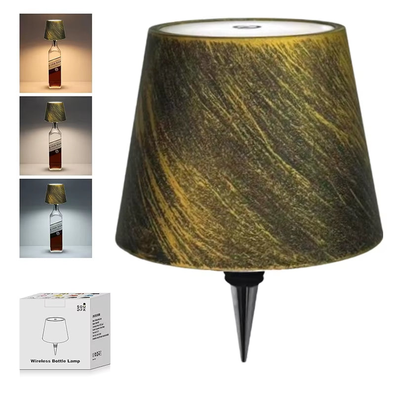 Wireless Touch-Control Table Lamp with Adjustable Colors and Dimming