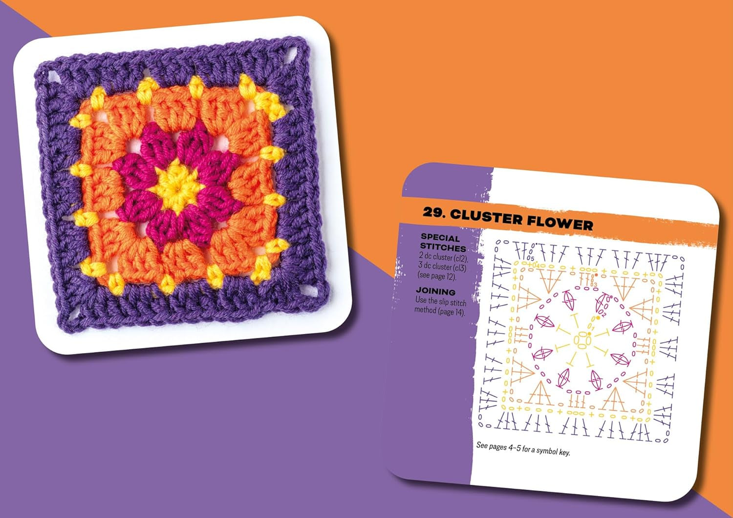 The Granny Square Card Deck by Claire Montgomerie – 50 Mix and Match Crochet Designs
