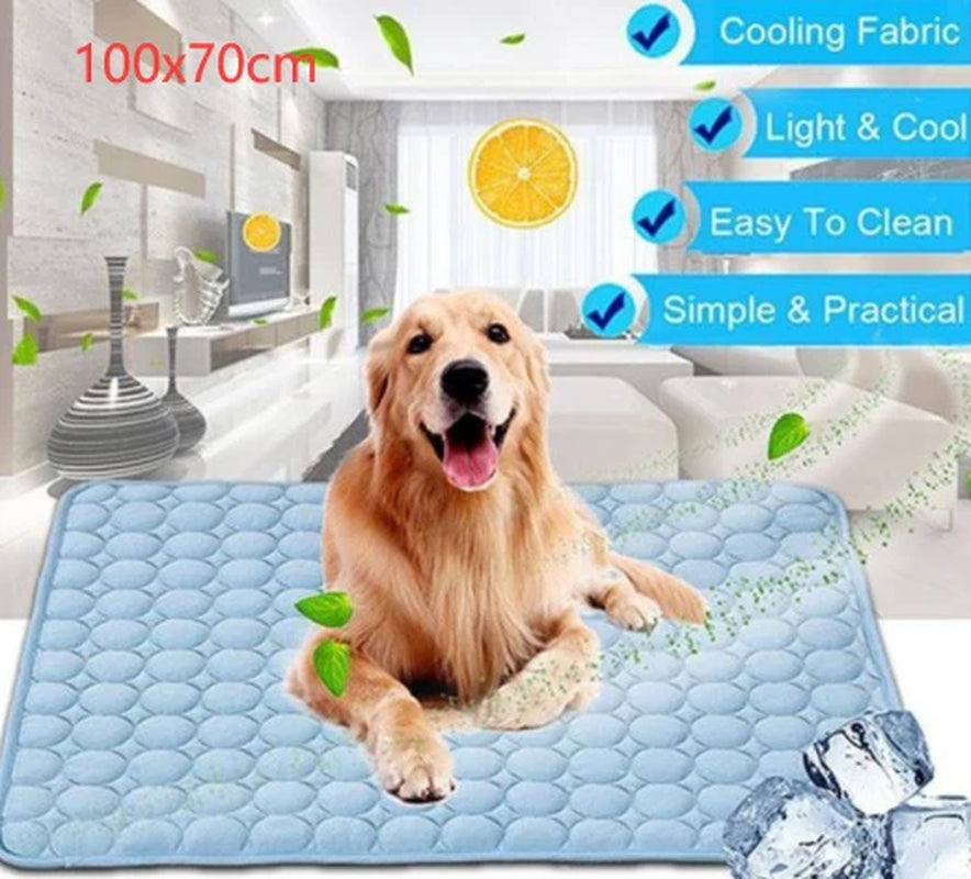 Pet Cooling Pad - Ice Silk Cold Nest for Dogs and Cats