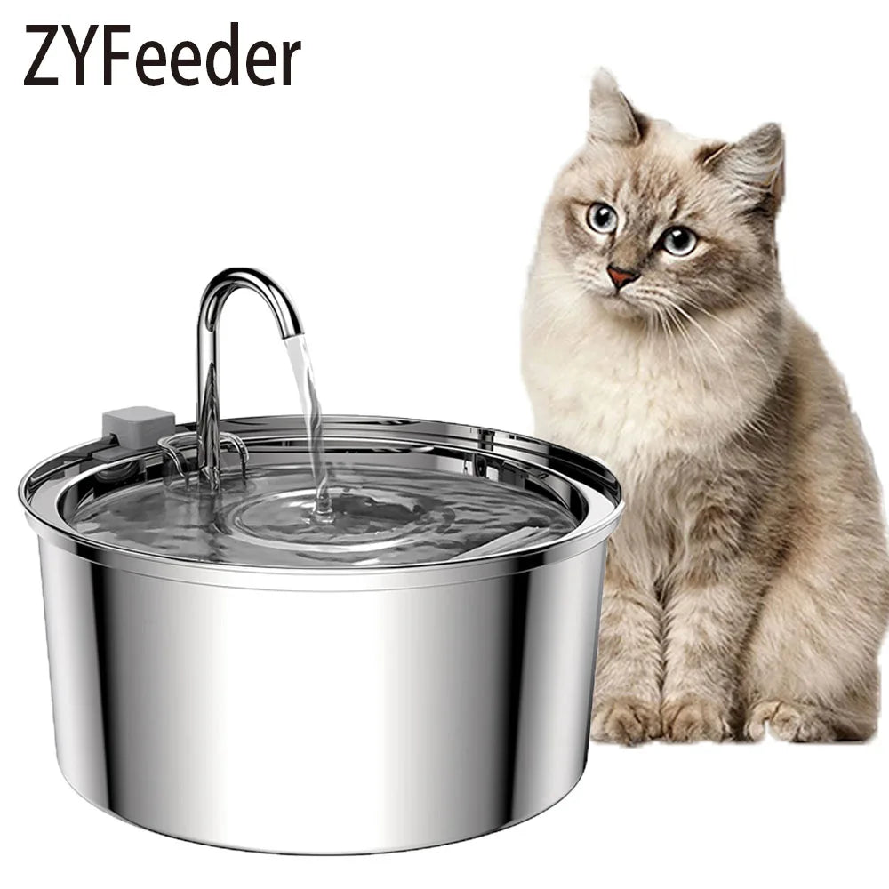 Premium Stainless Steel Automatic Pet Water Fountain