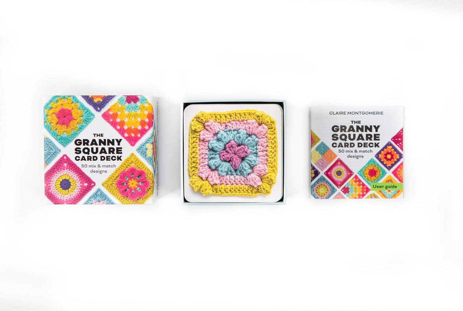 The Granny Square Card Deck by Claire Montgomerie – 50 Mix and Match Crochet Designs