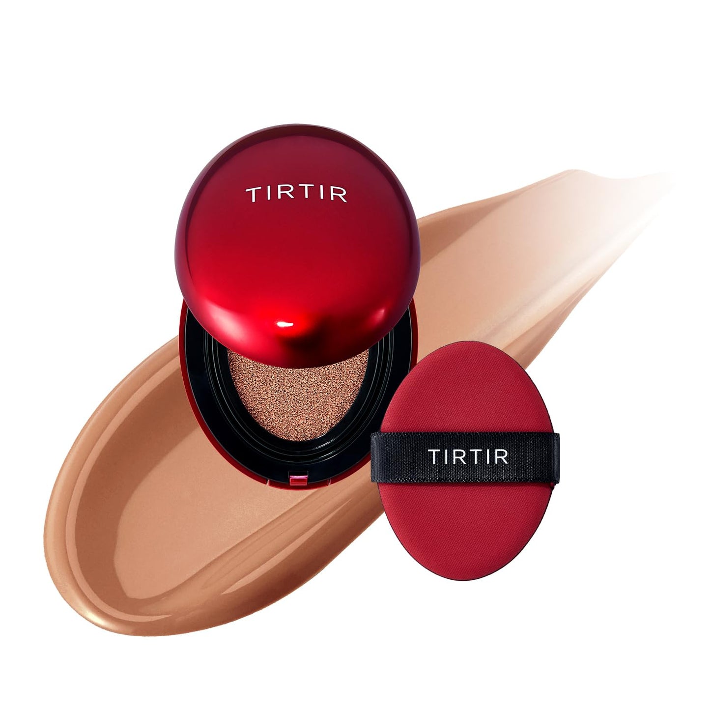 TIRTIR Mask Fit Red Cushion Foundation | Full Coverage, Weightless, Satin Glow Finish – 40 Shades Korean K-Beauty Foundation for All Skin Tones