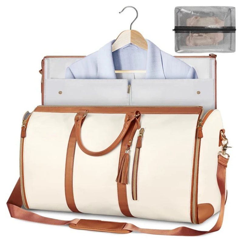 Stylish and Versatile Women's Large Capacity Waterproof Travel Duffle - Your Perfect Foldable Suit & Tote Companion