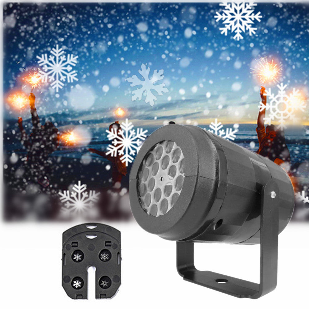 Transform Your Holiday Celebrations with Our Rotating Snowflake Projector Light – Perfect for Christmas Parties and Outdoor Decor!
