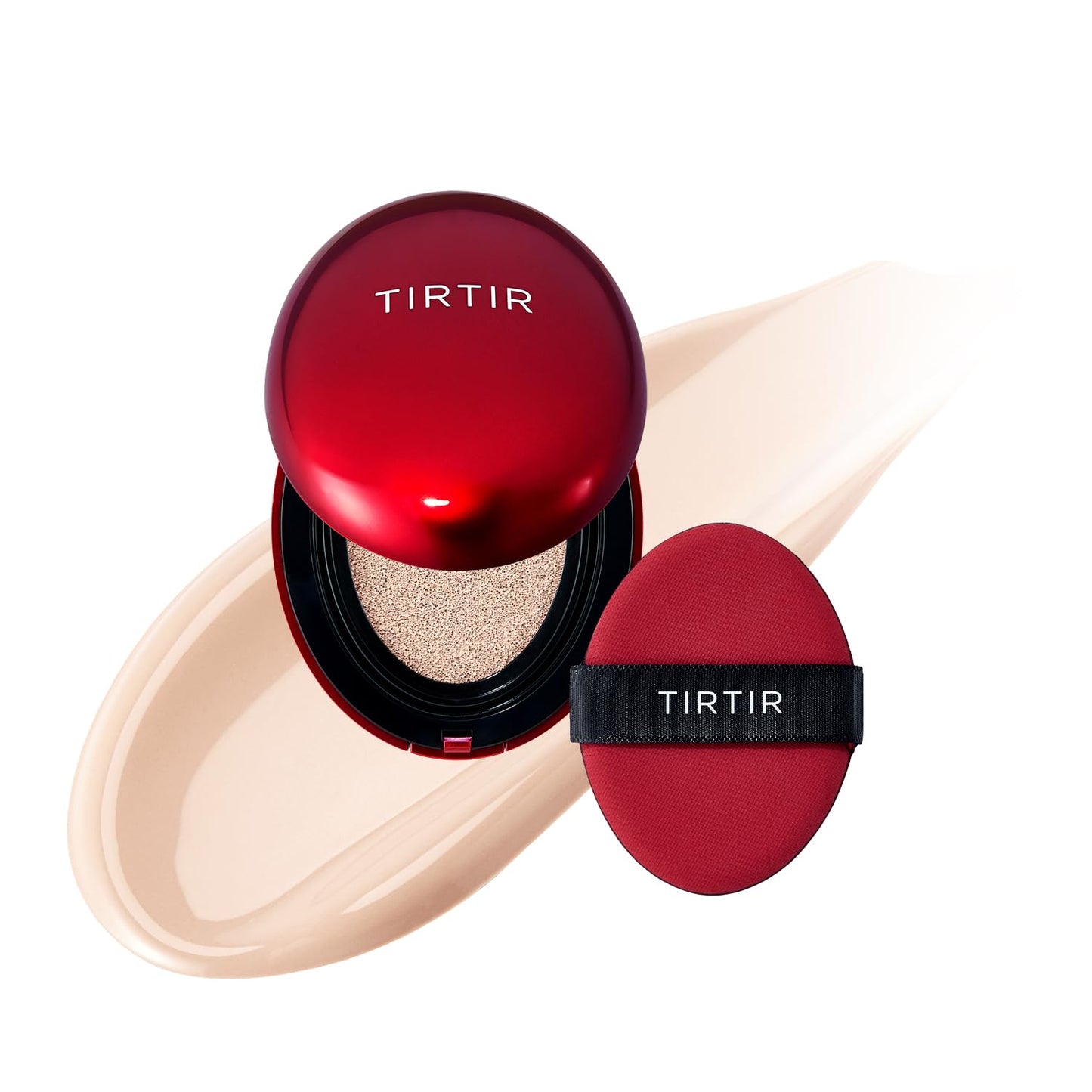 TIRTIR Mask Fit Red Cushion Foundation | Full Coverage, Weightless, Satin Glow Finish – 40 Shades Korean K-Beauty Foundation for All Skin Tones