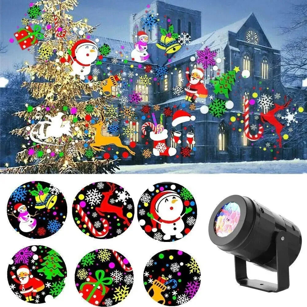 Transform Your Holiday Celebrations with Our Rotating Snowflake Projector Light – Perfect for Christmas Parties and Outdoor Decor!