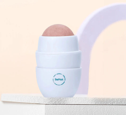 Volcanic Stone Oil-Absorbing Face Roller | Natural Mattifying & Pore-Clearing Tool – Reusable K-Beauty Shine Control