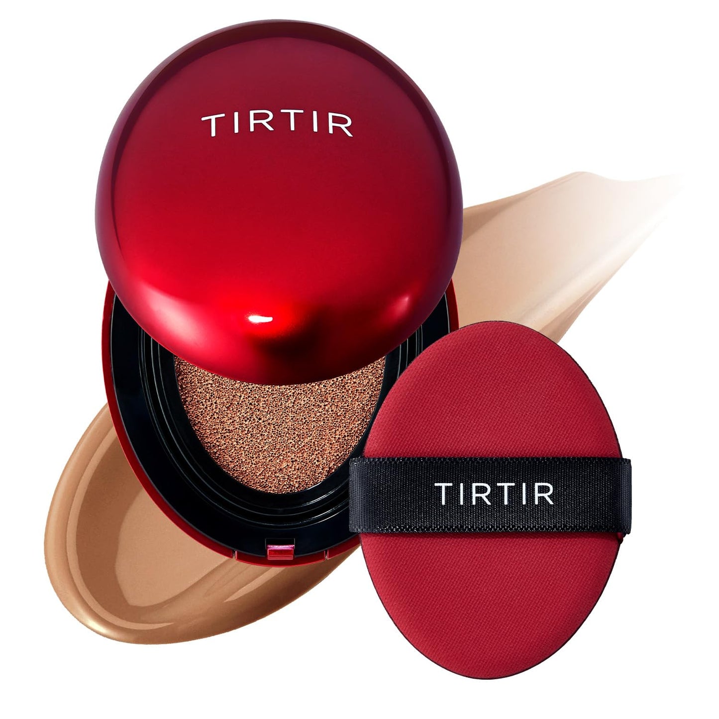 TIRTIR Mask Fit Red Cushion Foundation | Full Coverage, Weightless, Satin Glow Finish – 40 Shades Korean K-Beauty Foundation for All Skin Tones