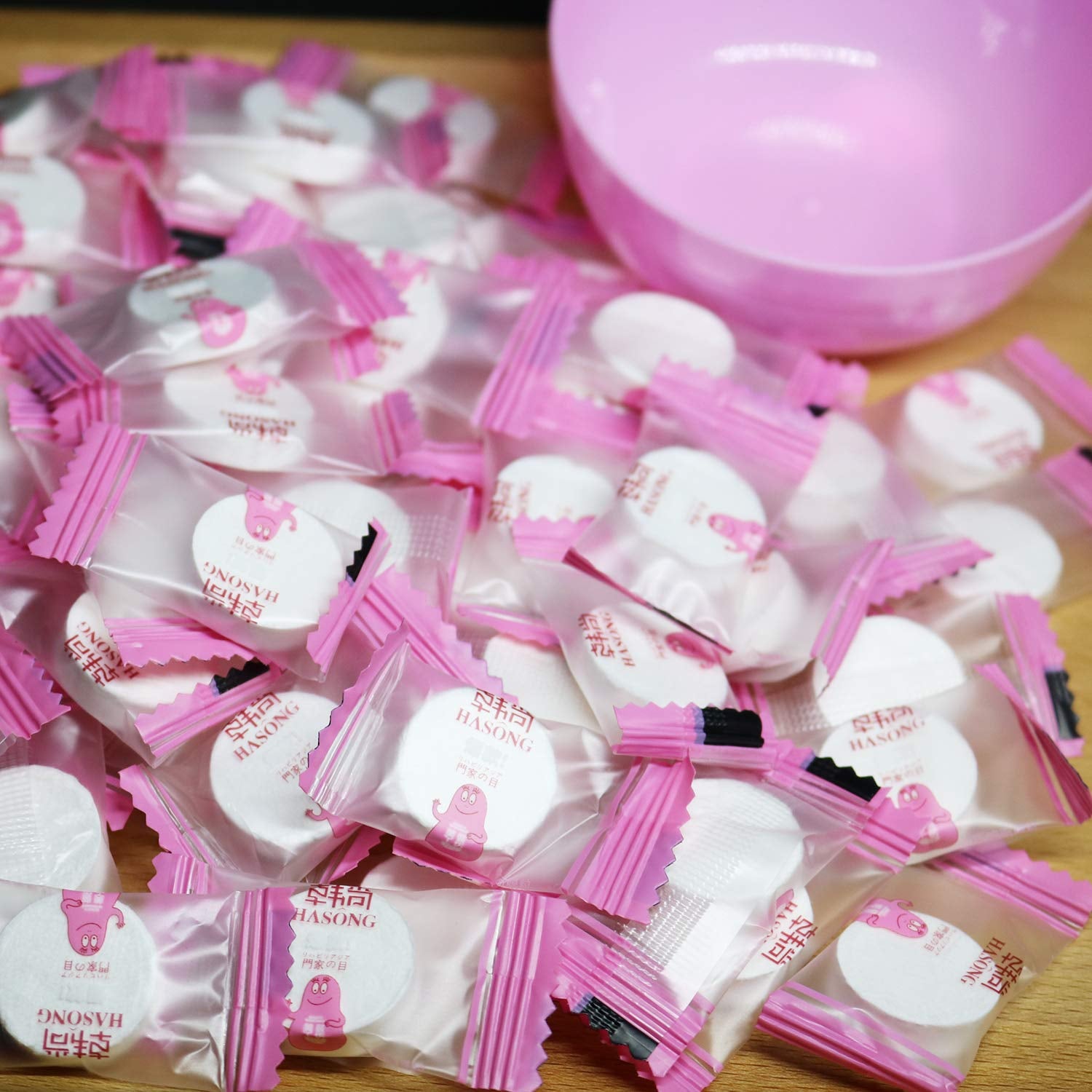 100-Piece Compressed Disposable Facial Mask Sheets + Free Mask Bowl | DIY Hydrating Cotton Face Masks for Home or Travel – K-Beauty Skincare Set