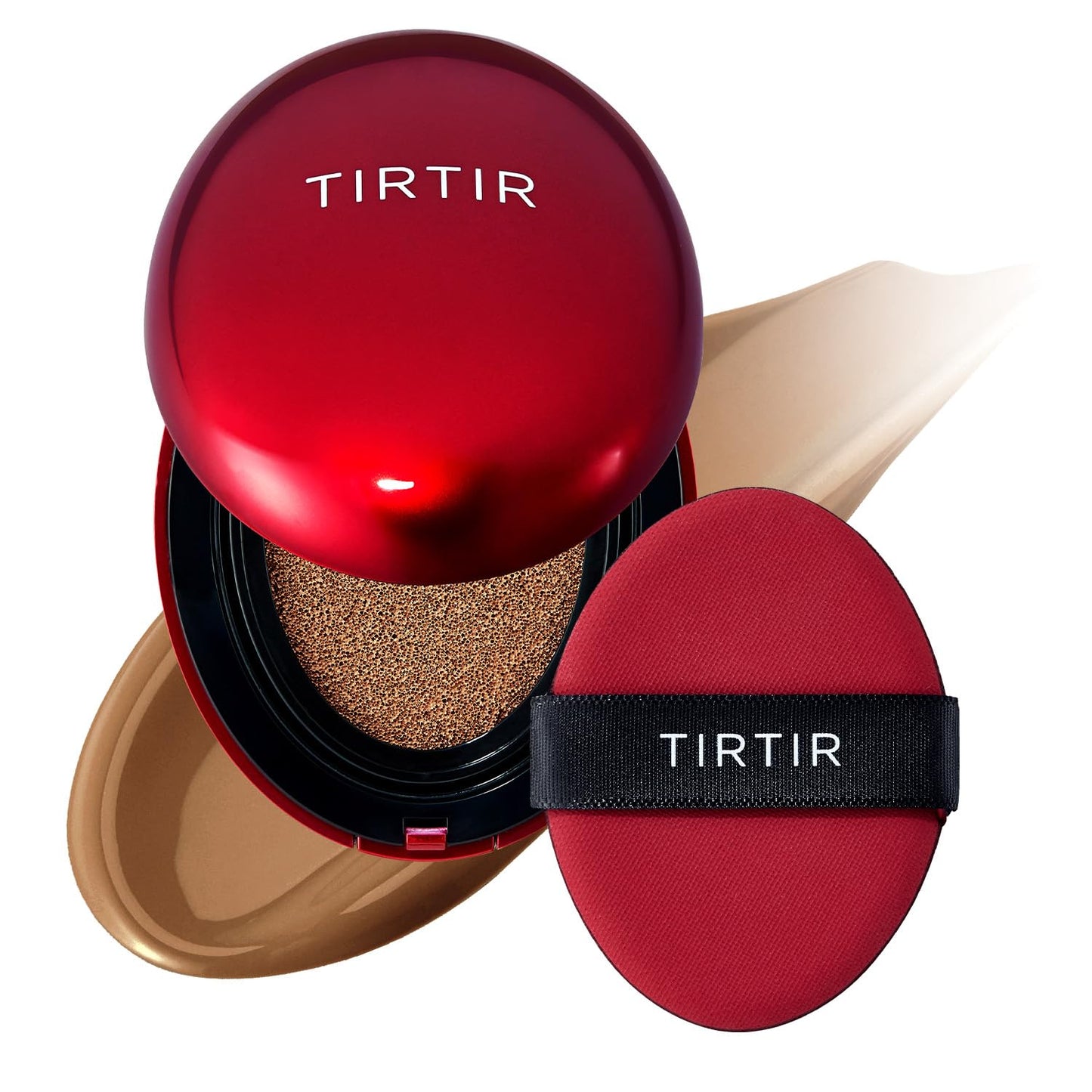 TIRTIR Mask Fit Red Cushion Foundation | Full Coverage, Weightless, Satin Glow Finish – 40 Shades Korean K-Beauty Foundation for All Skin Tones