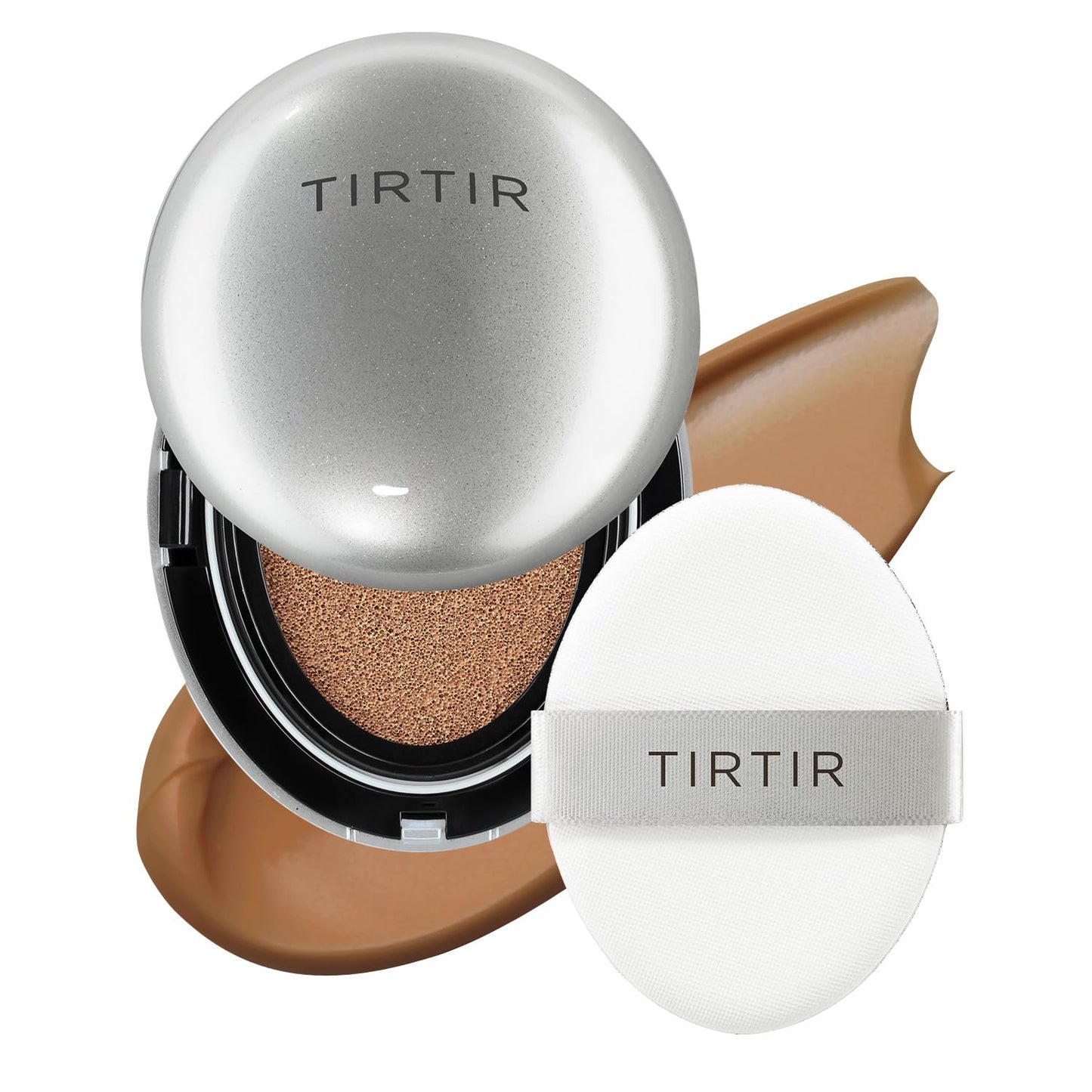TIRTIR Mask Fit Aura Silver Cushion Foundation | Semi-Glow Finish, Natural Coverage & 72-Hour Radiant Hydration – Lightweight K-Beauty Cushion for Dry & Combination Skin