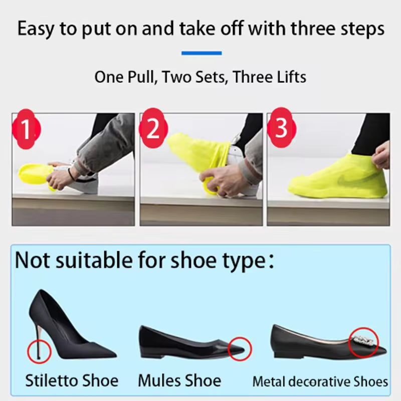 Reusable Waterproof Silicone Shoe Covers – Perfect Protection for Any Weather