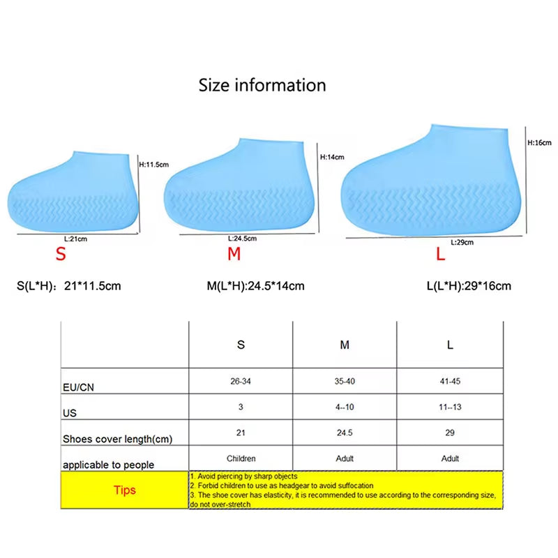 Reusable Waterproof Silicone Shoe Covers – Perfect Protection for Any Weather