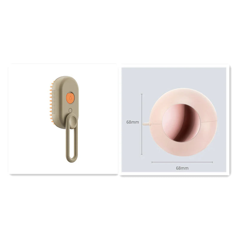 3-in-1 Steam Spray Pet Grooming Brush – Cat & Dog Hair Care Solution