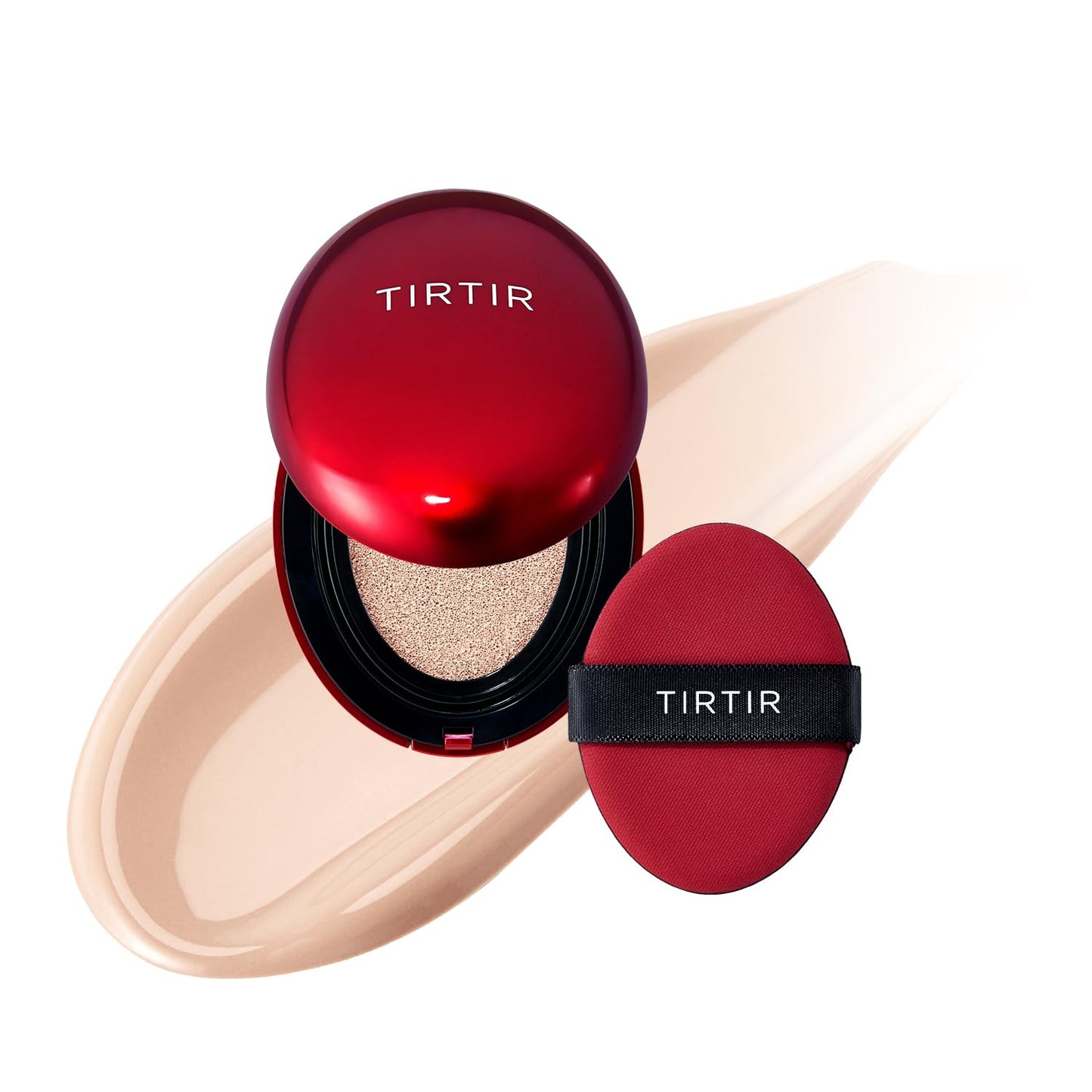 TIRTIR Mask Fit Red Cushion Foundation | Full Coverage, Weightless, Satin Glow Finish – 40 Shades Korean K-Beauty Foundation for All Skin Tones