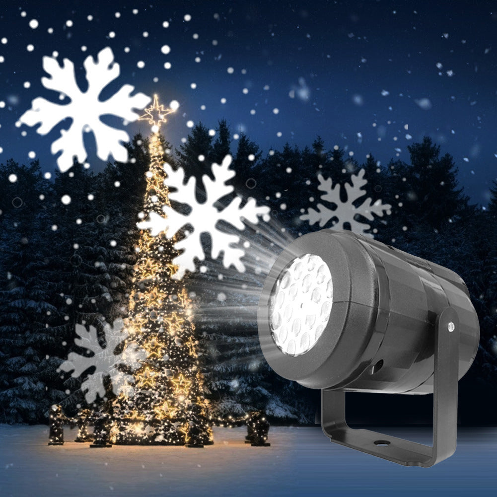 Transform Your Holiday Celebrations with Our Rotating Snowflake Projector Light – Perfect for Christmas Parties and Outdoor Decor!