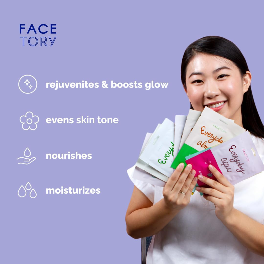 EVERYDAY 8 Sheet Mask Set | Premium K-Beauty Masks