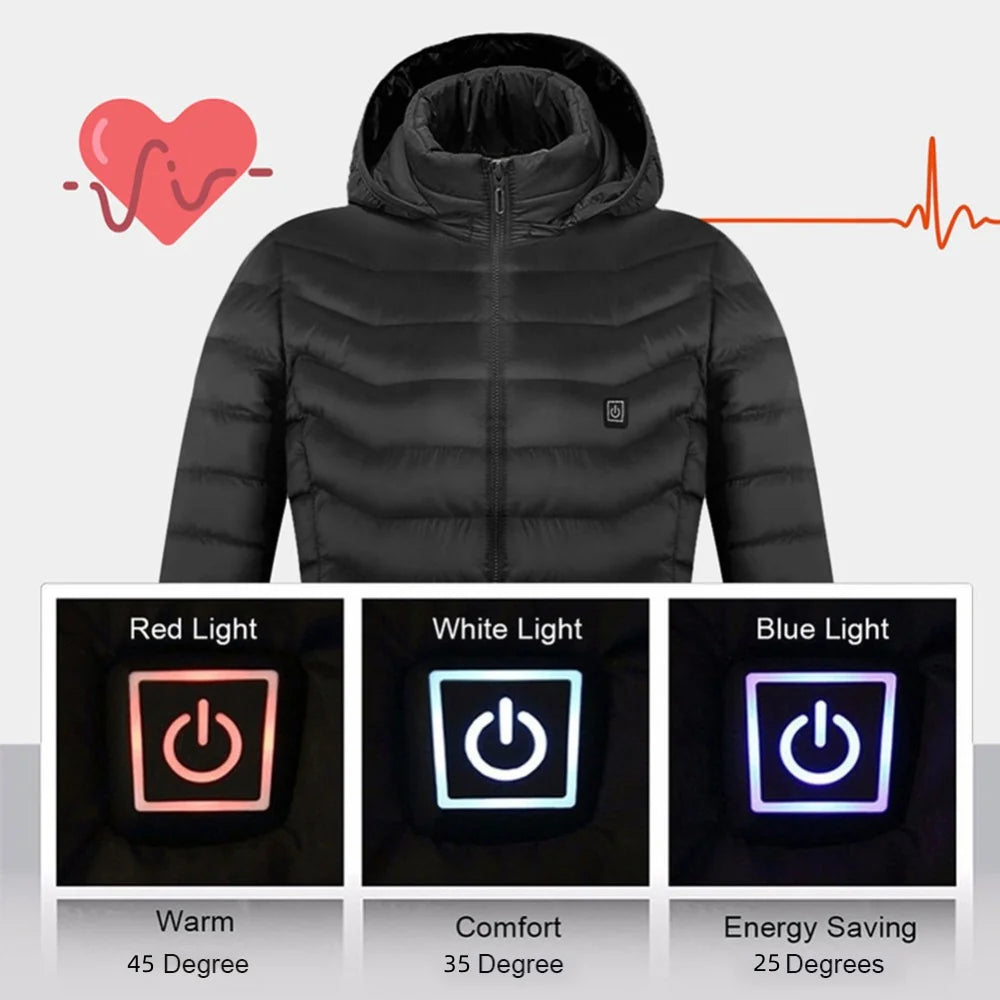 Stay Warm This Winter with Our USB Electric Heated Jacket - Perfect for Outdoor Adventures!