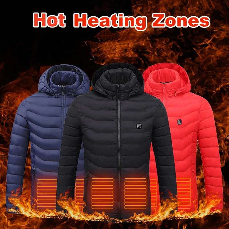 Stay Warm This Winter with Our USB Electric Heated Jacket - Perfect for Outdoor Adventures!