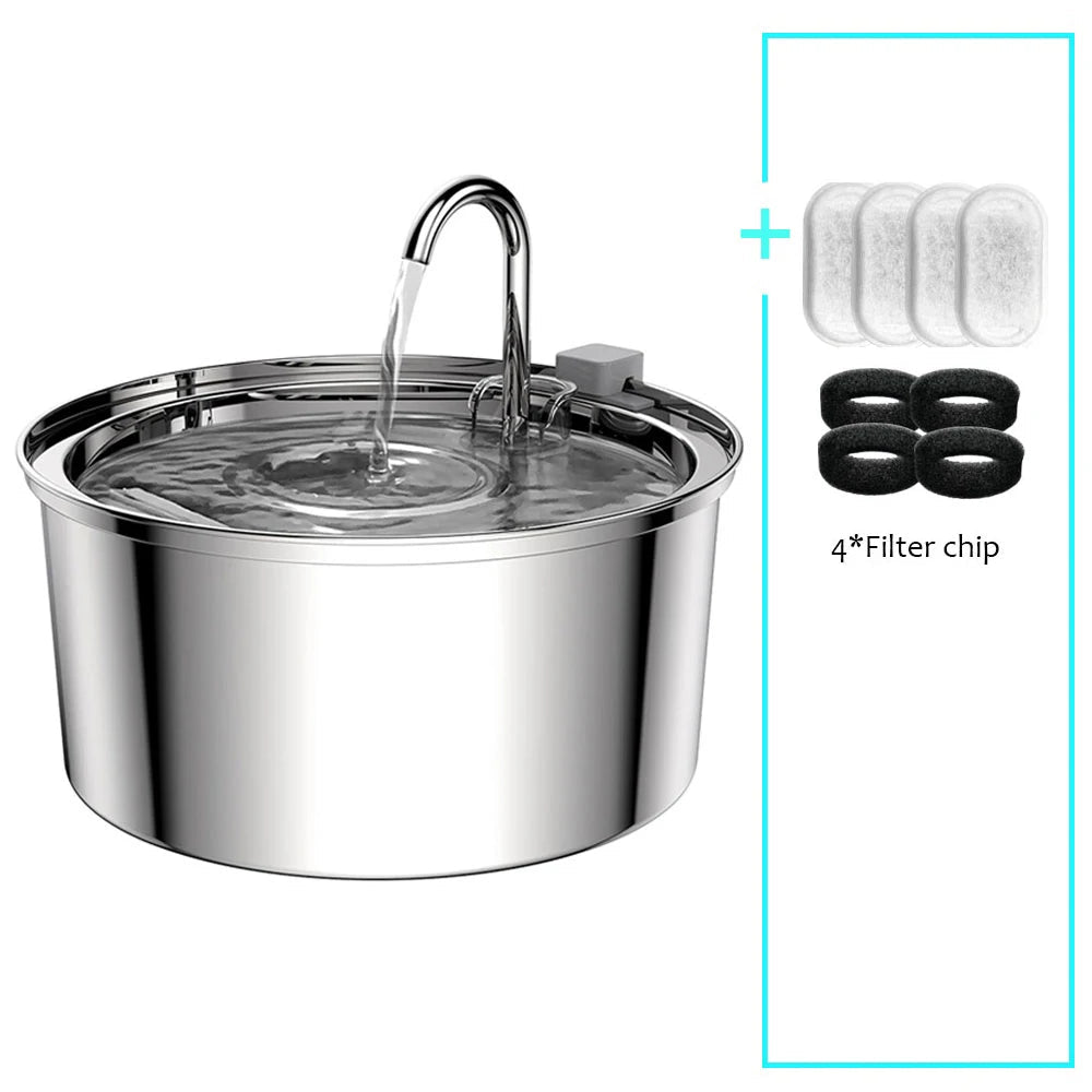 Premium Stainless Steel Automatic Pet Water Fountain