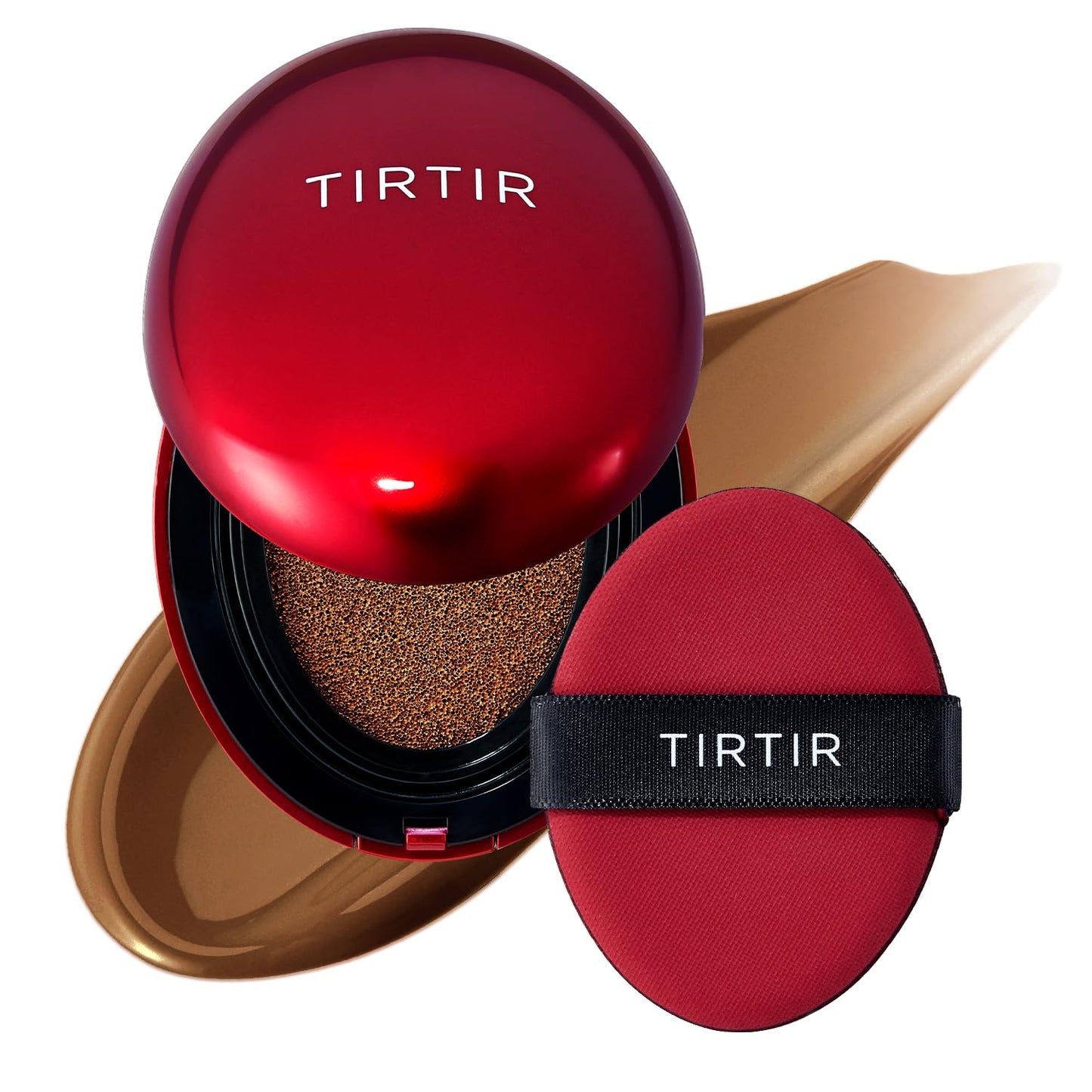 TIRTIR Mask Fit Red Cushion Foundation | Full Coverage, Weightless, Satin Glow Finish – 40 Shades Korean K-Beauty Foundation for All Skin Tones