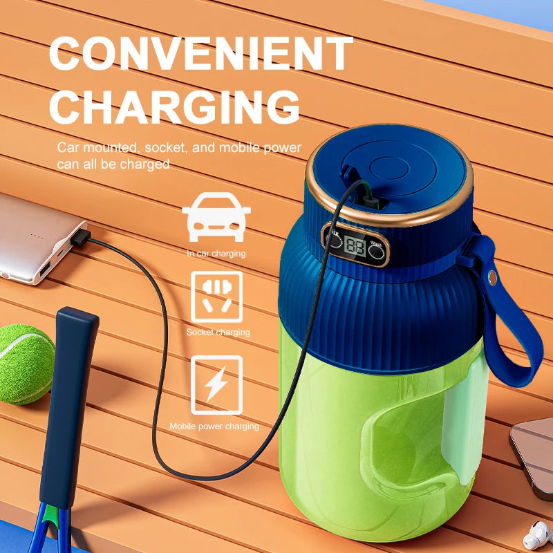 USB-Rechargeable Portable Citrus & Fruit Juicer — 500 ml, Auto Residue Separation