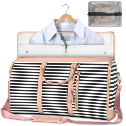 Stylish and Versatile Women's Large Capacity Waterproof Travel Duffle - Your Perfect Foldable Suit & Tote Companion