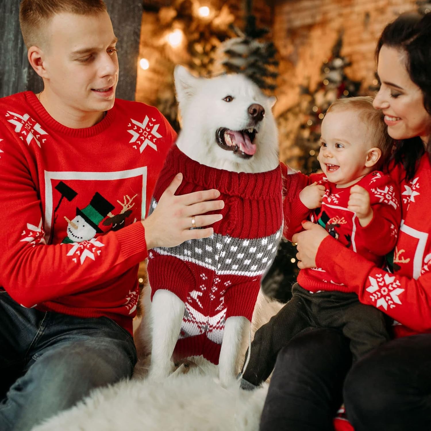 4 Adorable Christmas & Halloween Dog Sweaters - Perfect for Holiday Fun! - X-Large, Cute Patterns Included