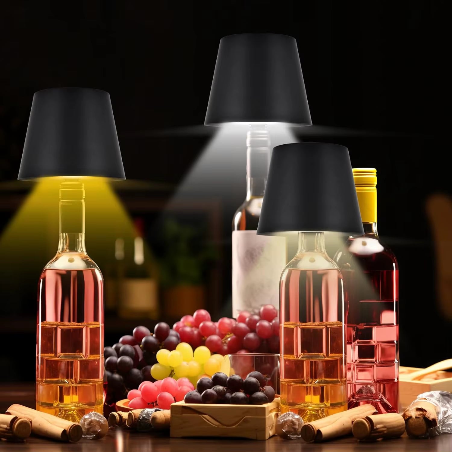 Wireless Touch-Control Table Lamp with Adjustable Colors and Dimming