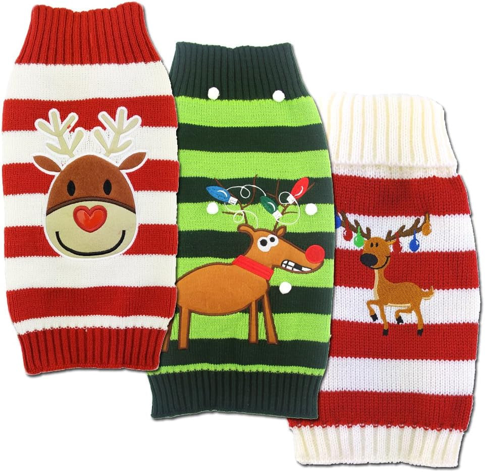 Cozy Up Your Pet This Christmas with Our Adorable Ugly Sweater - Perfect for Small Dogs and Cats!