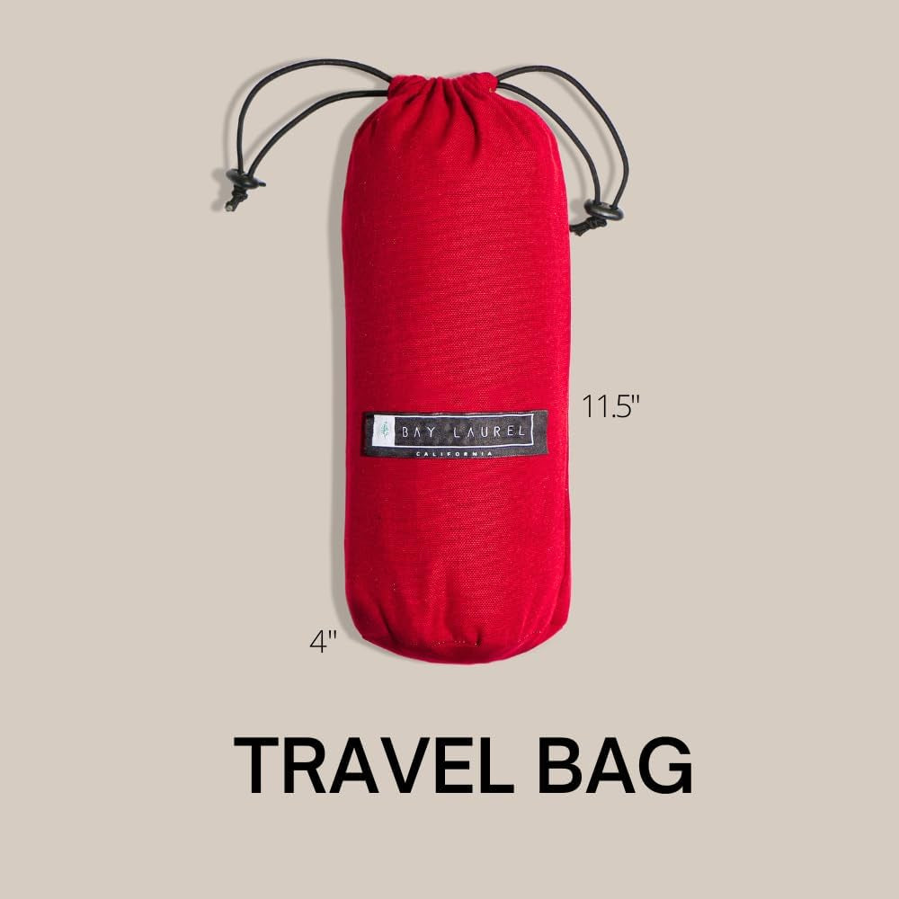 Bay Laurel Turkish Beach Towel with Travel Bag — Oversized 39" × 71", Quick-Dry & Sand-Free