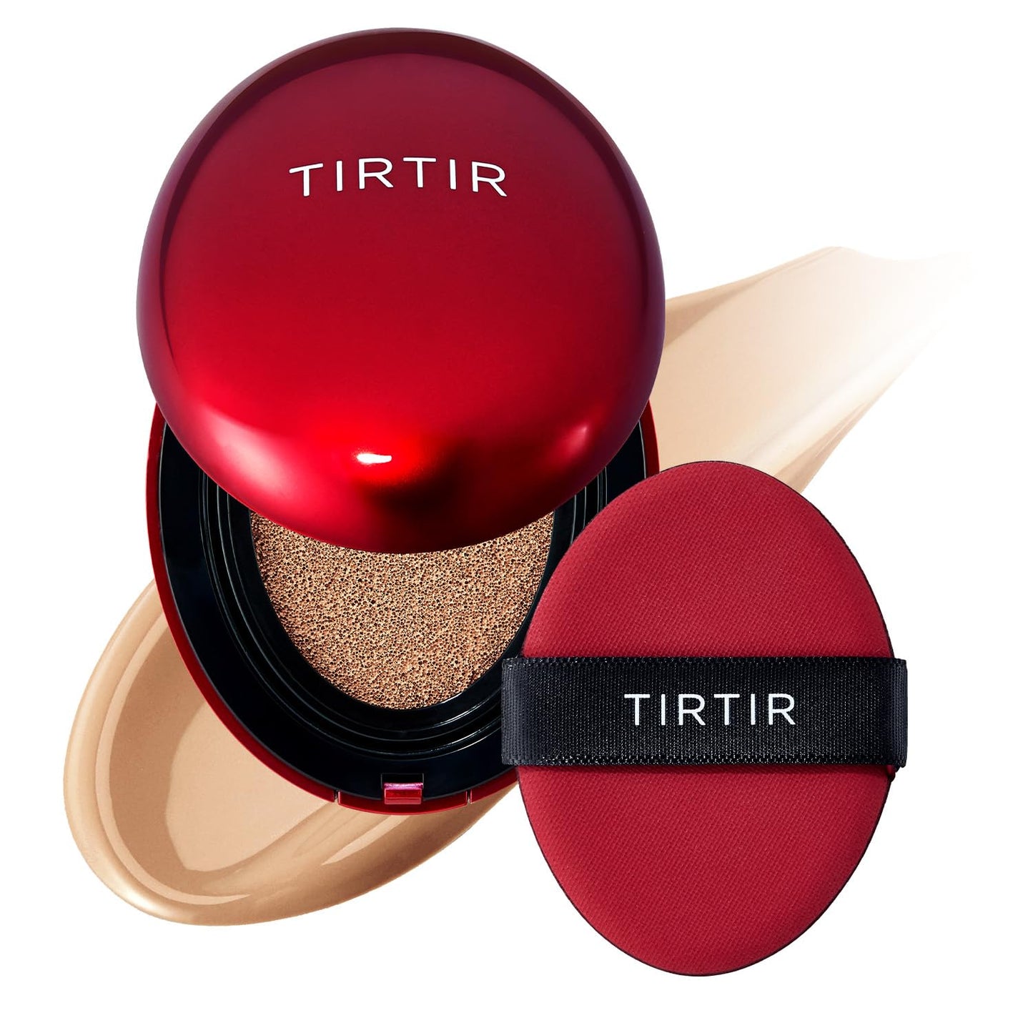 TIRTIR Mask Fit Red Cushion Foundation | Full Coverage, Weightless, Satin Glow Finish – 40 Shades Korean K-Beauty Foundation for All Skin Tones