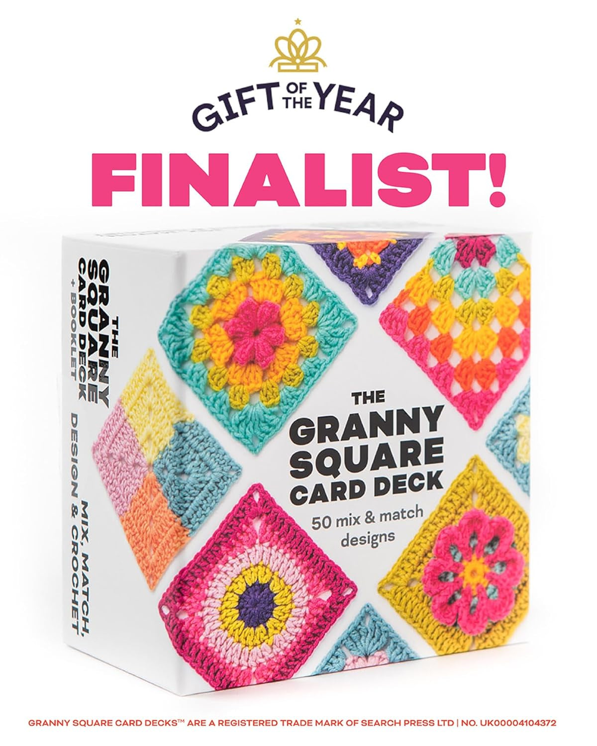 The Granny Square Card Deck by Claire Montgomerie – 50 Mix and Match Crochet Designs