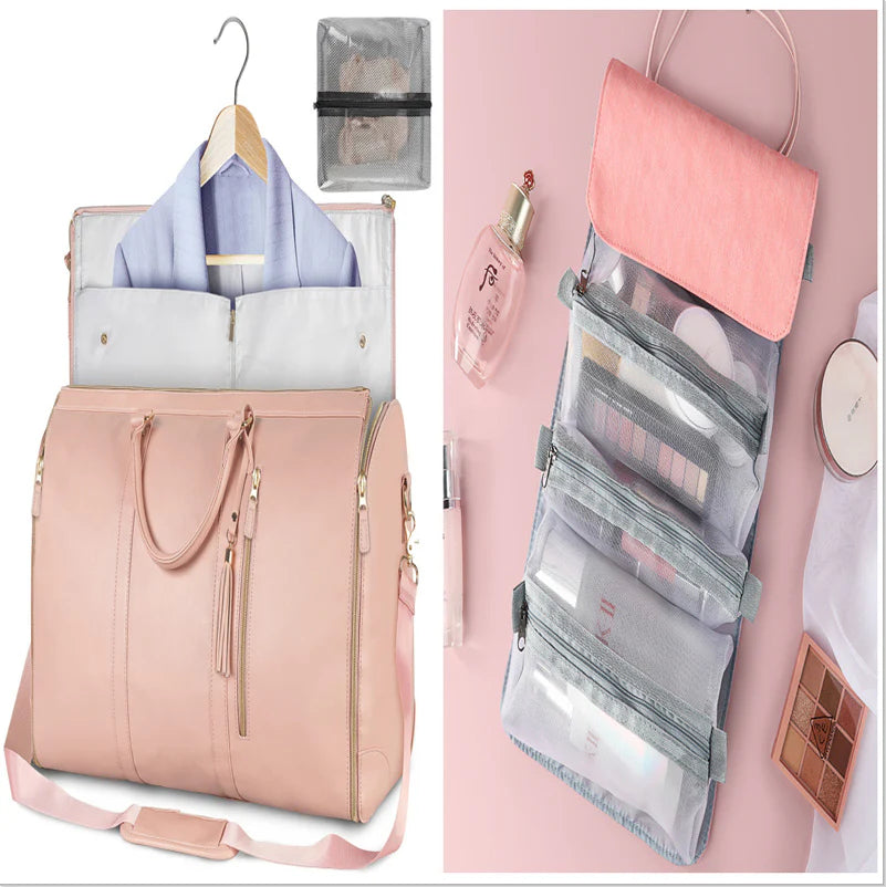 Stylish and Versatile Women's Large Capacity Waterproof Travel Duffle - Your Perfect Foldable Suit & Tote Companion