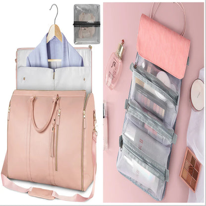 Stylish and Versatile Women's Large Capacity Waterproof Travel Duffle - Your Perfect Foldable Suit & Tote Companion