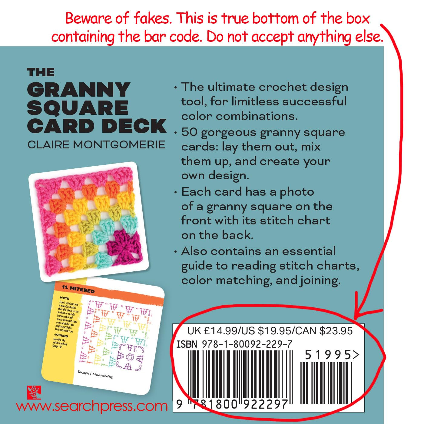 The Granny Square Card Deck by Claire Montgomerie – 50 Mix and Match Crochet Designs