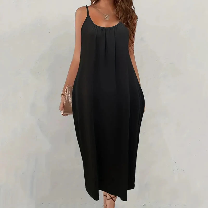 Women's Casual Summer Spaghetti Strap Maxi Dress