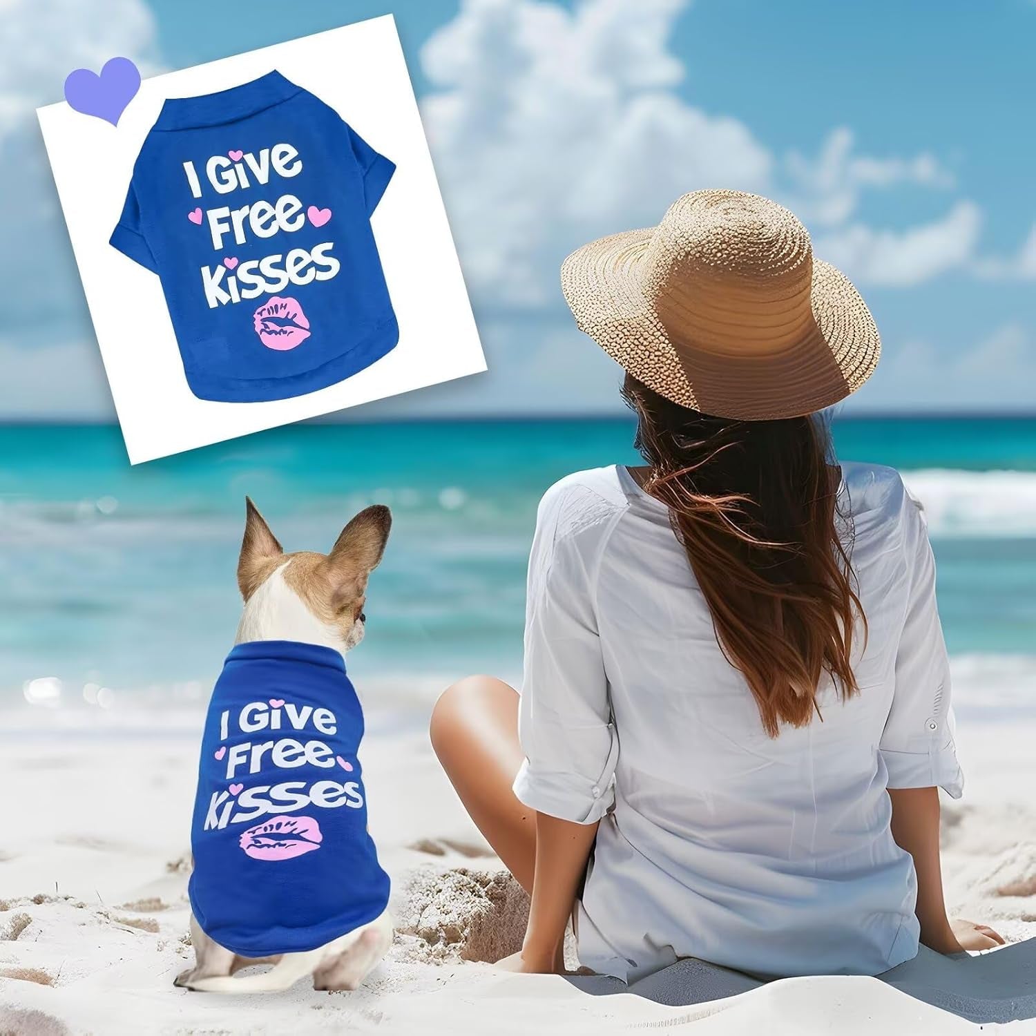 Adorable 3-Pack Soft Cotton T-Shirts for Small Dogs - Perfect for Puppies and Kittens - Stylish Outfits for Chihuahua, Yorkie, and More!