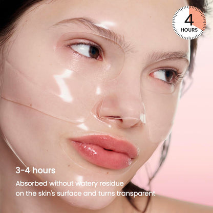 Bio-Collagen Real Deep Mask | Overnight Hydrogel Sheet Mask for Deep Hydration, Elasticity & Pore Refinement – Korean Skincare Set (1.19oz x 4ea)